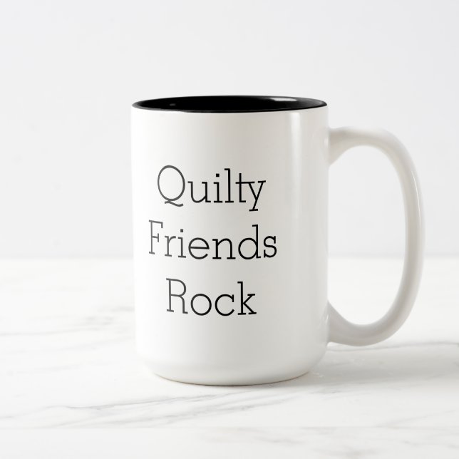 Café Em Dois Tons Caneca frente e verso da rocha dos amigos de (Direita)