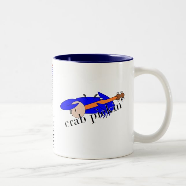 Café Em Dois Tons Caneca fritada do sul de Pickin do caranguejo da (Direita)