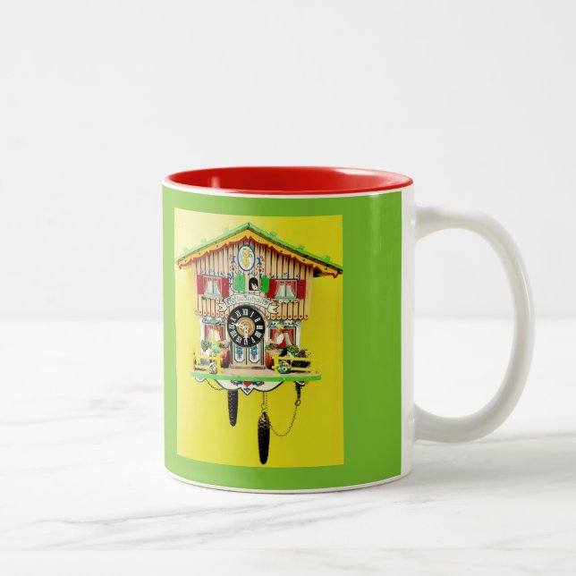 Café Em Dois Tons Caneca Funky do pulso de disparo de cuco ao elogio (Direita)