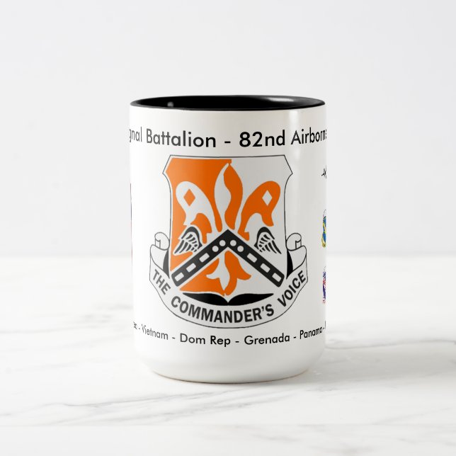 Café Em Dois Tons Caneca Histórica do 82º Batalhão de Sinal #1 (Centro)