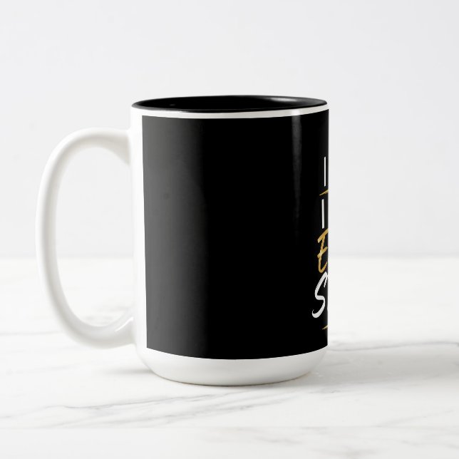 Café Em Dois Tons Caneca I Can I Will | Caneca de Citação Motivacion (Esquerda)