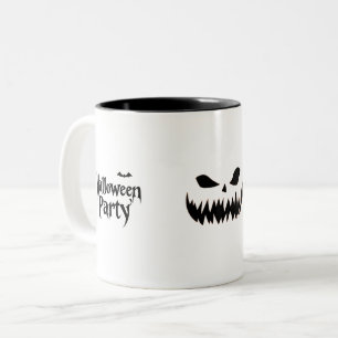 Café Em Dois Tons Caneca Jack O Lantern Festa de Halloween