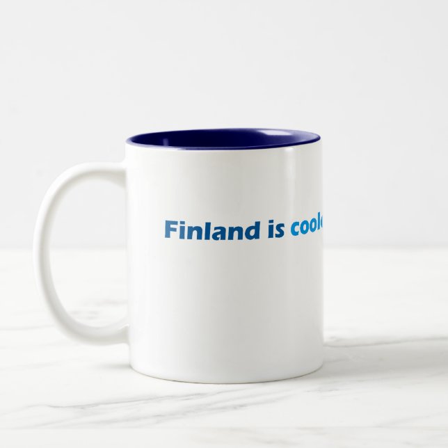 Café Em Dois Tons Caneca legal de Finlandia (Esquerda)