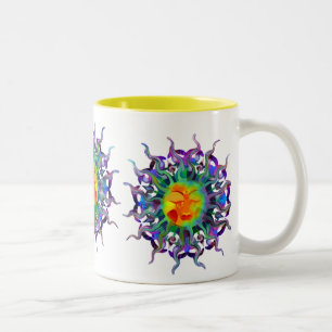 Café Em Dois Tons Caneca leve de Chakra Sun