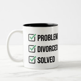Café Em Dois Tons Caneca Lista de Tarefas Divórcio Engraçada Resolvi