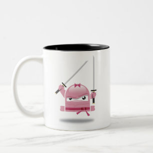 Café Em Dois Tons Caneca louca das habilidades de Ninja