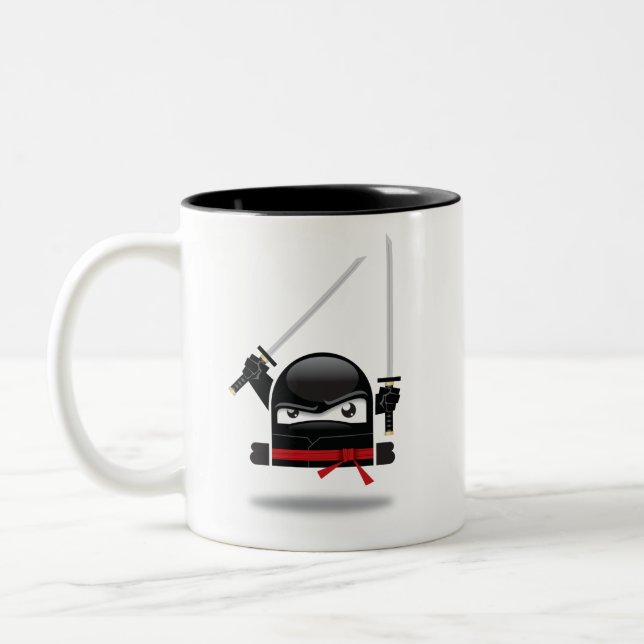 Café Em Dois Tons Caneca louca das habilidades de Ninja (Esquerda)