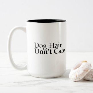 Café Em Dois Tons Caneca Mãe de Cachorro Engraçada 'Pelo de Cachorro