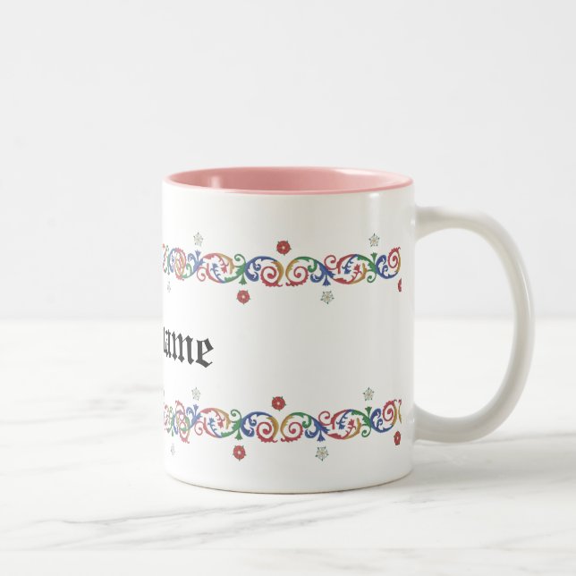 Café Em Dois Tons Caneca medieval de E (Direita)