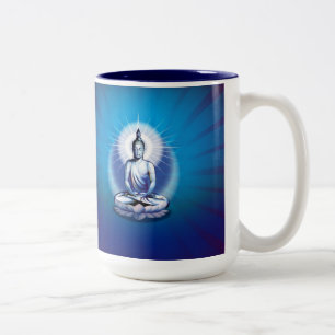 Café Em Dois Tons Caneca Meditating de Buddha
