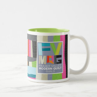 Café Em Dois Tons Caneca moderna da edredão de FVMQG