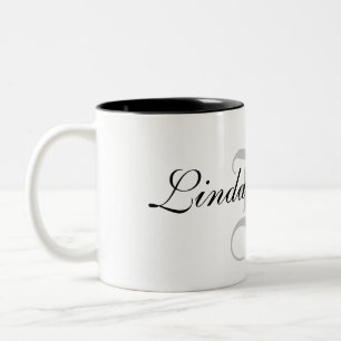 Café Em Dois Tons Caneca Monogrammed feita sob encomenda de DIY