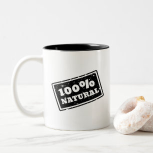 Café Em Dois Tons Caneca natural de 100%