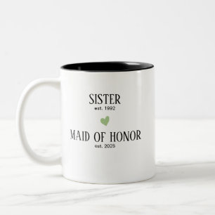 Café Em Dois Tons Caneca para Cortejo da Dama de Honra Caneca para C