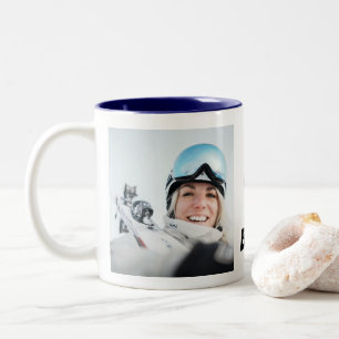 Café Em Dois Tons Caneca para homenagear seu Melhor Amigo de Esqui
