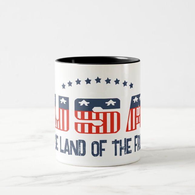 Café Em Dois Tons Caneca Patriótica Terra de Liberdade (Centro)