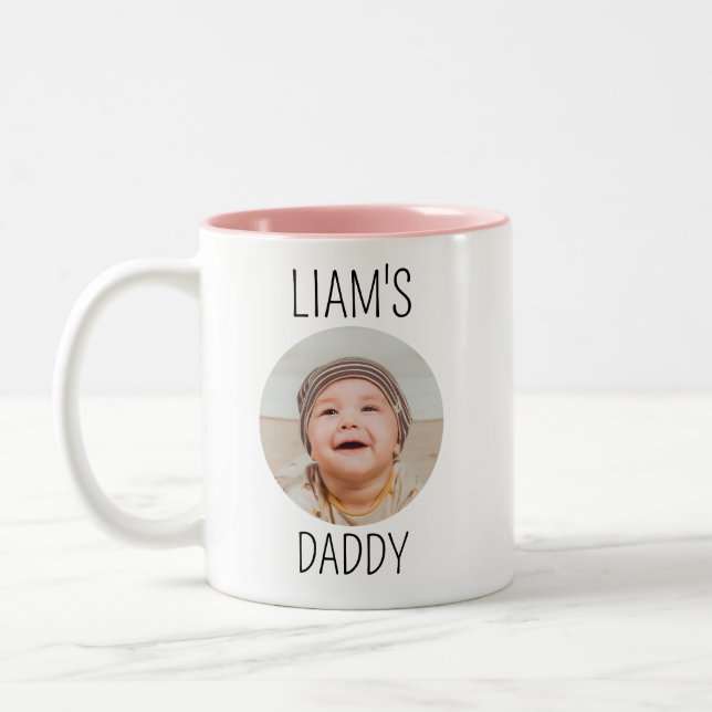Café Em Dois Tons Caneca Personalizada, Caneca de Foto, Caneca do Ro (Esquerda)