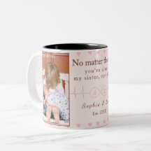 Caneca Personalizada com Foto de Irmãs – Presente
