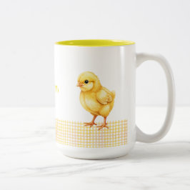 Café Em Dois Tons Caneca Personalizada de Animal de Fazenda – Design