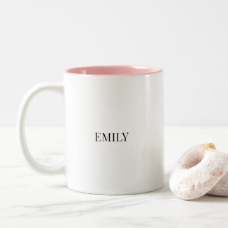 Café Em Dois Tons Caneca Personalizada de Duas Cores para Casal – No