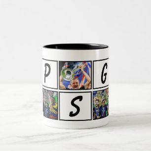 Café Em Dois Tons Caneca Personalizada de Futebol de Paris, Campeões