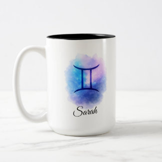 Café Em Dois Tons Caneca Personalizada de Gêmeos para Aniversário, E