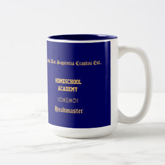Café Em Dois Tons Caneca personalizada de Homeschool