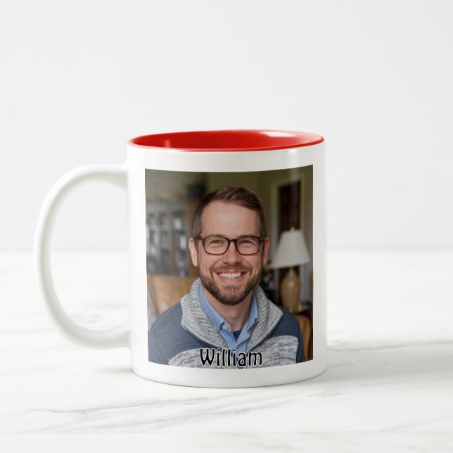 Café Em Dois Tons Caneca Personalizada de Pai Incrível (Esquerda)
