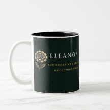 Caneca Personalizada Flor de Nascimento Dourada - 