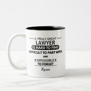 Café Em Dois Tons Caneca Personalizada para Advogado Presente de Agr