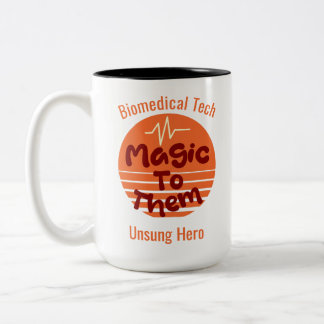Café Em Dois Tons Caneca Personalizada para Técnico de Biomedicina