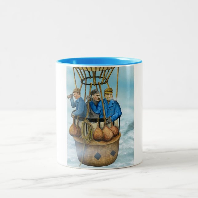 Café Em Dois Tons Caneca polar dos Balloonists de Snowland (Centro)