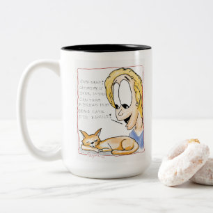 Café Em Dois Tons Caneca preguiçosa do gato de Caturday