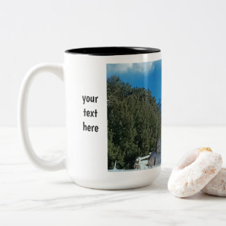 Café Em Dois Tons caneca presente de escultura de Roma para ele