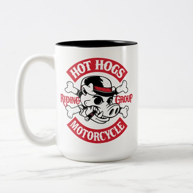 Café Em Dois Tons Caneca quente do clássico de Hogs™ (Esquerda)