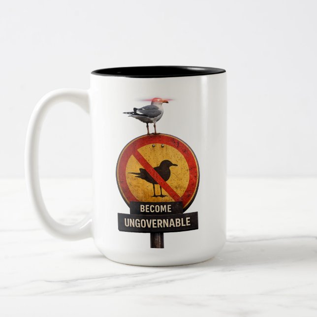 Café Em Dois Tons Caneca Rebelde 'Torne-se Ingovernável' – Caneca de (Esquerda)