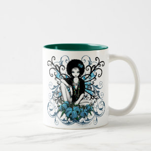 Café Em Dois Tons Caneca retro da fantasia de China Lilly