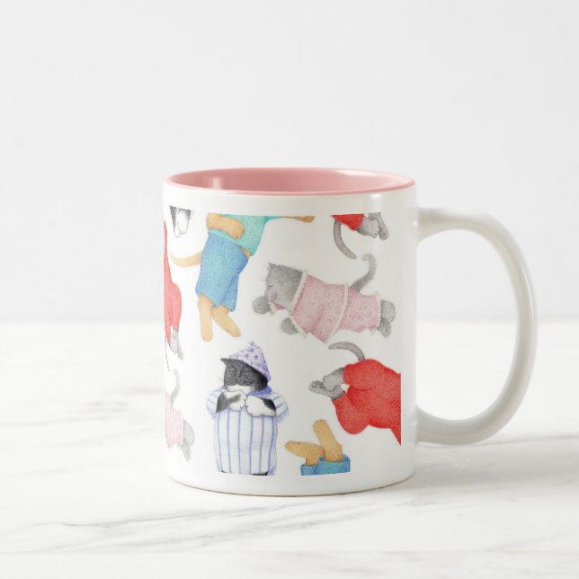 CAFÉ EM DOIS TONS CANECA ROSA DE DUAS CORES CATS PAJAMAS (Direita)
