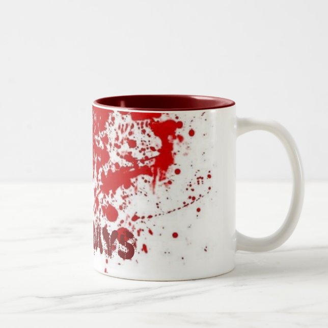 Café Em Dois Tons Caneca sangrenta de segundas-feiras (Direita)