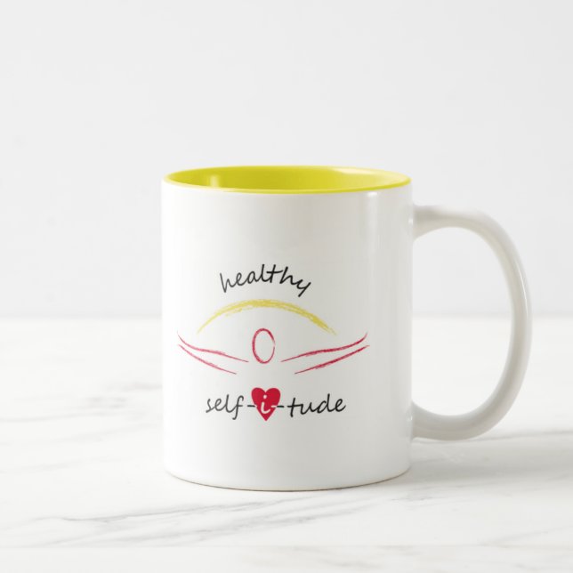 Café Em Dois Tons Caneca saudável de Selfitude (Direita)