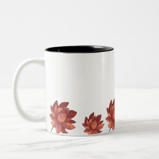 Café Em Dois Tons Caneca Serena Menina & Flor de Lótus Rosa