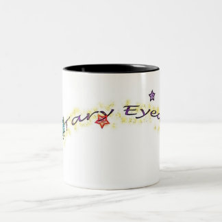 Café Em Dois Tons caneca simplificada de olhos estrelados2