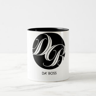 Café Em Dois Tons Caneca Snazzy do chefe de Da
