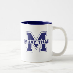 Café Em Dois Tons Caneca tailandesa de Muay