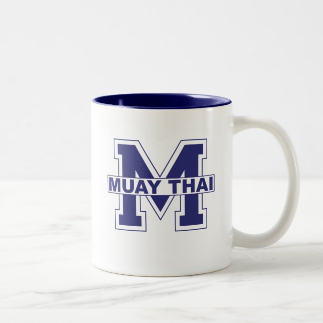 Café Em Dois Tons Caneca tailandesa de Muay (Direita)
