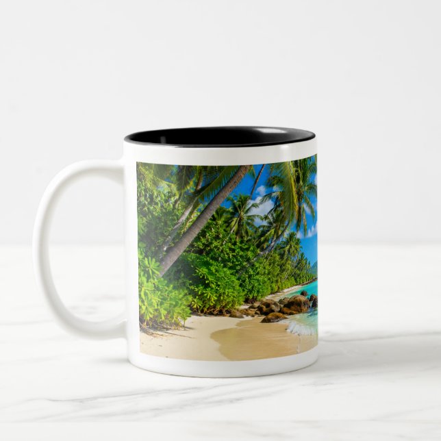 Café Em Dois Tons caneca tropical de alta qualidade (Esquerda)