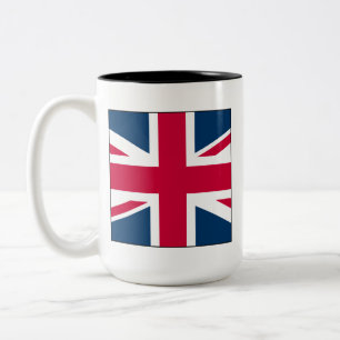 Café Em Dois Tons Caneca Union Jack Grande de Duas Cores 15 Oz