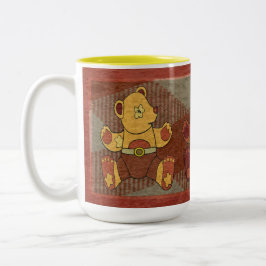Café Em Dois Tons Caneca Ursos de Pelúcia