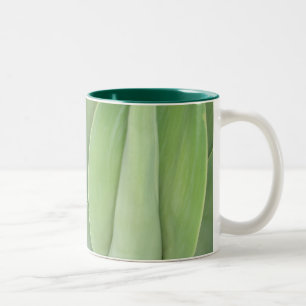 Café Em Dois Tons Caneca verde de veludo