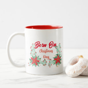Café Em Dois Tons Caneca Vermelha e Branca de Duas Cores - Nascido n
